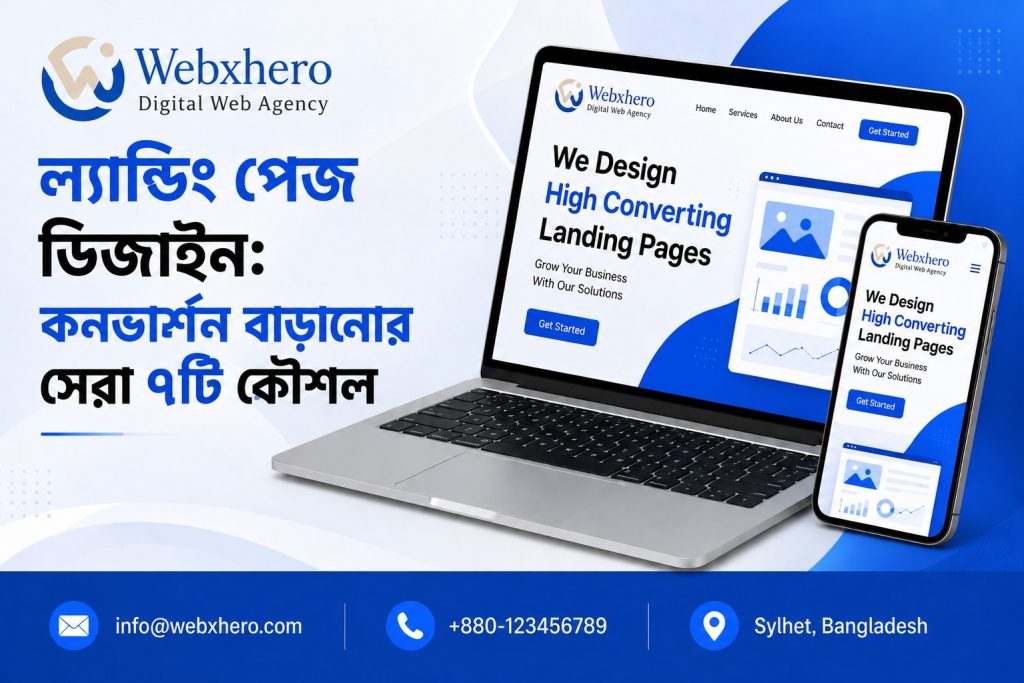 Webxhero digital web agency high converting landing page design service